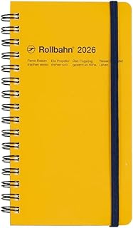 【デルフォニックス手帳 2026年版/2025年10月始まり】ロルバーンダイアリー スリム スケジュール帳 マンスリー(イエロー)