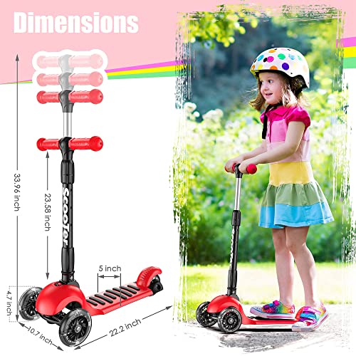 Banne Scooter Height Adjustable Lean To Steer Flashing Pu Wheels 3 Wheel Kick Scooters For Kids Boys Girls #TOP4