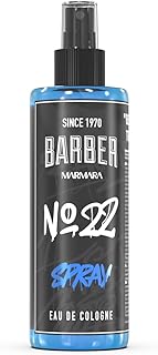 No.22 EDC Barber Cologne for Men Turkish Barber Aftershave Splash Eau De Cologne, Fresh, Citrus, Aquatic & Woody Fragrance, Long Lasting Barber Shop Scent Spray 400ml