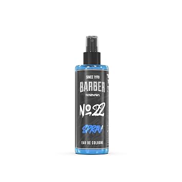 barber marmara No.22 EDC Barber Cologne for Men Turkish Barber Aftershave Splash Eau De Cologne, Fresh, Citrus, Aquatic & Woody Fragrance, Long Lasting Barber Shop Scent Spray 400ml