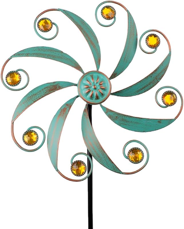 Stargarden Wind Spinner, Metal Outdoor Wind Sculptures & Spinners