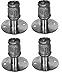 AmGood Stainless Steel Flanged Feet for Stainless Steel 1-5/8