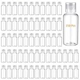 Mimorou 150 Pcs 20ml Travel Bottles Bulk Mini Bottle for Toiletries Clear Small Travel Size Bottles Bulk Refillable Empty Containers for Shampoo Lotion Liquid Body Soap Cream Toiletries
