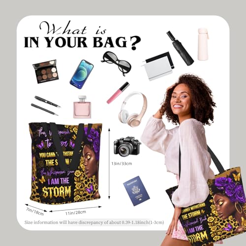 Bolso tote para mujer, bolso grande con cremallera y asa para hombro, ideal para viaje, trabajo, oficina, universidad y enfermería miniatura 2