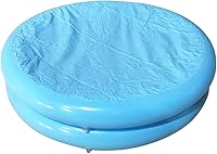 Vista 3 de CALIDAKA Piscinas inflables para niños de 0 a 3 años, piscinas inflables para niños, bebés, piscina inflable al aire libre (azul)