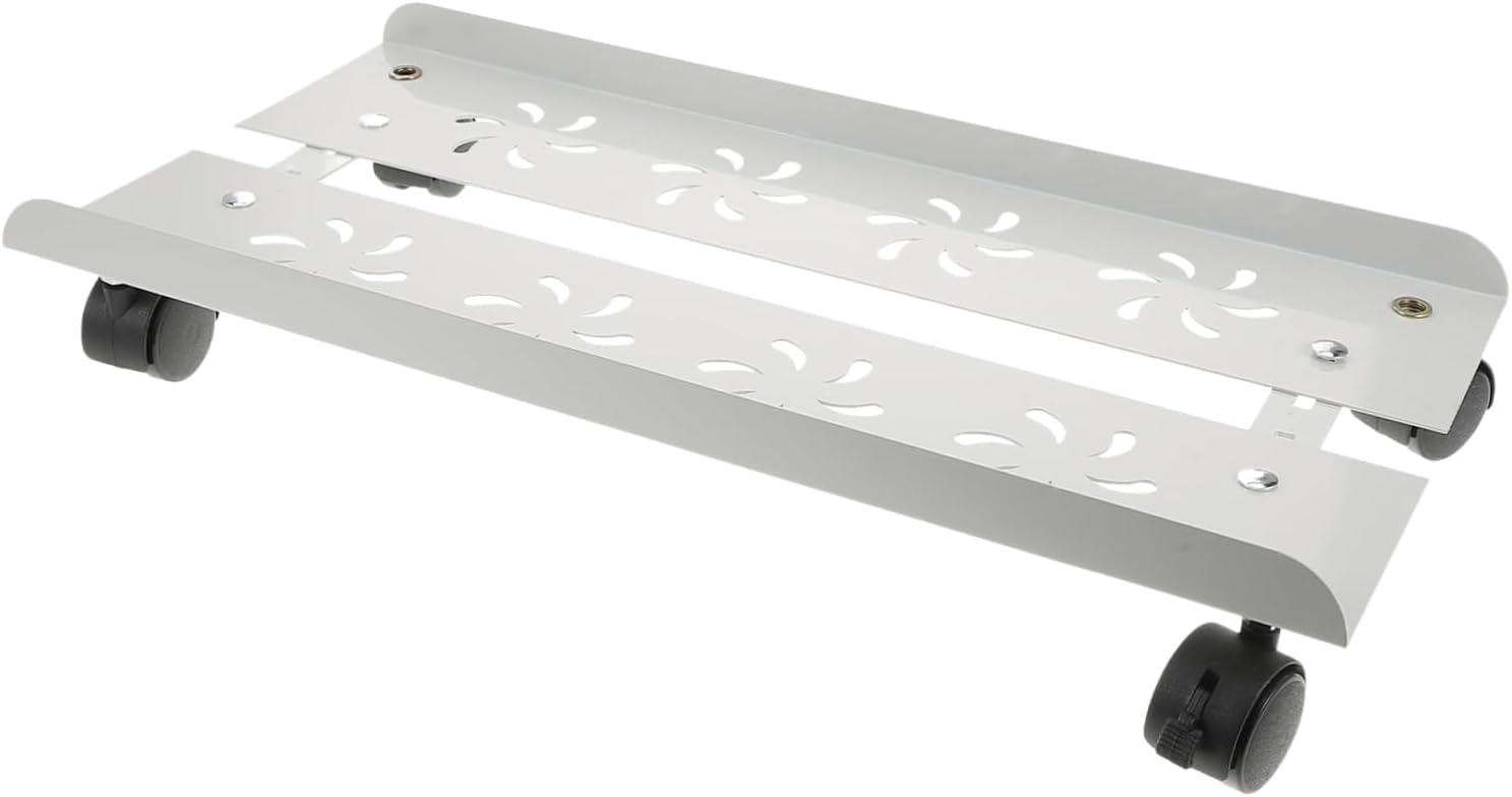 jojofuny Stand Locking Wheels Computer Tower Holder for Office and Home Use CPU Cart Rolling Casters for Versatile Storage