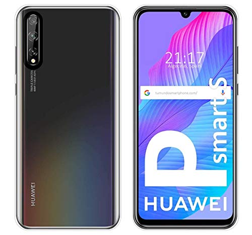 Tumundosmartphone Cover Silicone Gel TPU per Huawei P Smart S/Y8p - Trasparente