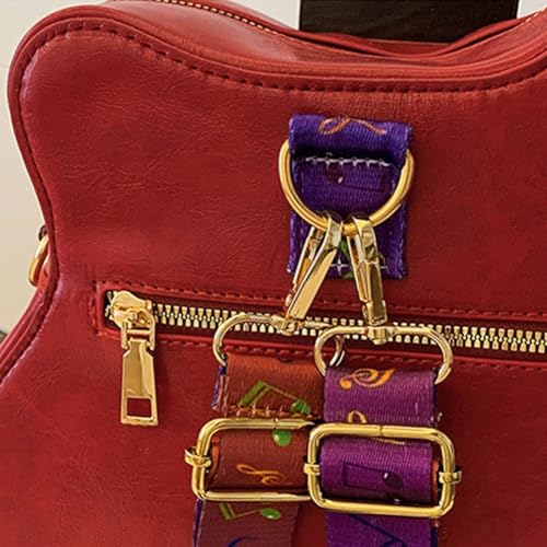 Guitar Shoulder Bag Pu Leather Handbag Zipper Closure Crossbody Bag Handbag Novelty Guitar Purse for Girls and Women3