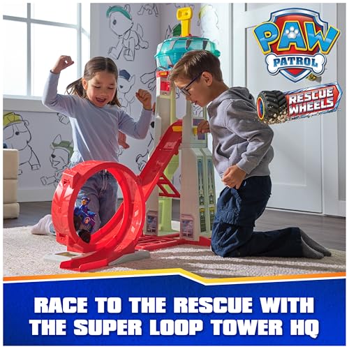Paw Patrol 6069672 Rescue Wheels Super Loop Tower Hq, With Light, Sound, Vehicle Launcher, Chase Action Figure & Toy Truck thumb #1
