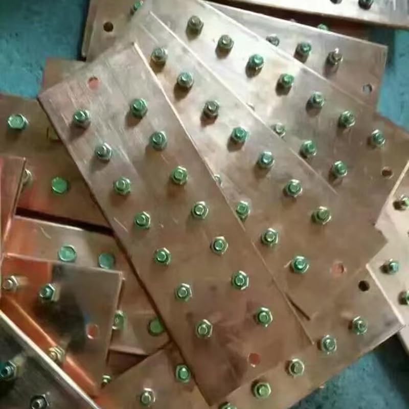 1pcs 4 * 60 * 300 T2 Red Copper Grounding Busbar Equipotential Terminal Copper Bar Row