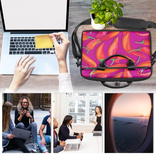 Bolso para laptop con estampado de chile 15" miniatura 6