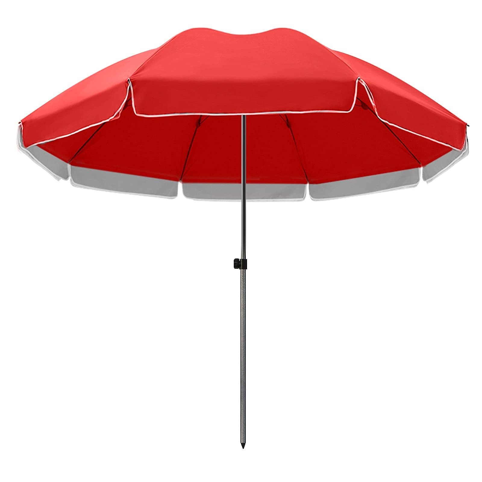 Parasol ogrodowy Duży parasol ogrodowy, okrągły parasol tarasowy, parasol balkonowy z ochroną UV Upf50+, odpowiedni do straganów komercyjnych, plaż, grillów, kempingów