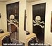 ABeadedCurtain 125 String Pirate Flag Jolly Roger Beaded Curtain Handmade with 4000 Beads (+Hanging Hardware) 38% More Strands and Beads