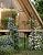 8 FT Metal Garden Arch with Gate, Elegant Wedding Archway for Ceremony Decor, Steel Arbor Trellis for Roses, Vines, and Climbing Plants, Perfect for Patio, Lawn, and Backyard, Black