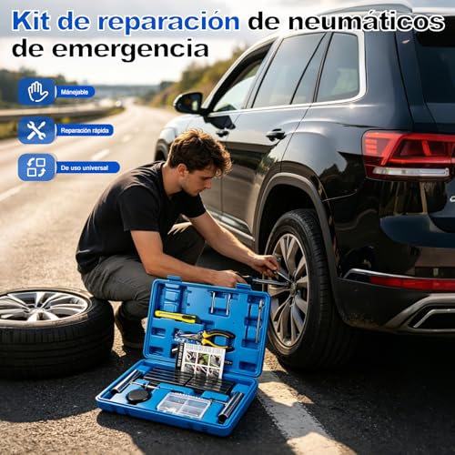 Miniatura 3 de Kit de Reparación de Neumáticos de 68 Piezas, Universal