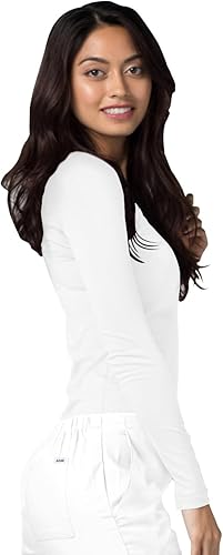 Miniatura 4 de Adar Underscrubs - Camiseta de manga larga para mujer, paquete de 3 unidades