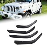 Fender Flares Extensions Set Fit for 2018-2024 Jeep Wrangler JLU JL Sahara