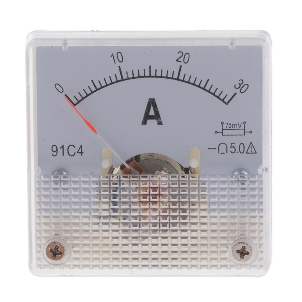 DC Ammeter Analog Panel Meter Amp Meter Current Panel Meter Gauge 0-30A(75mV)-image-31