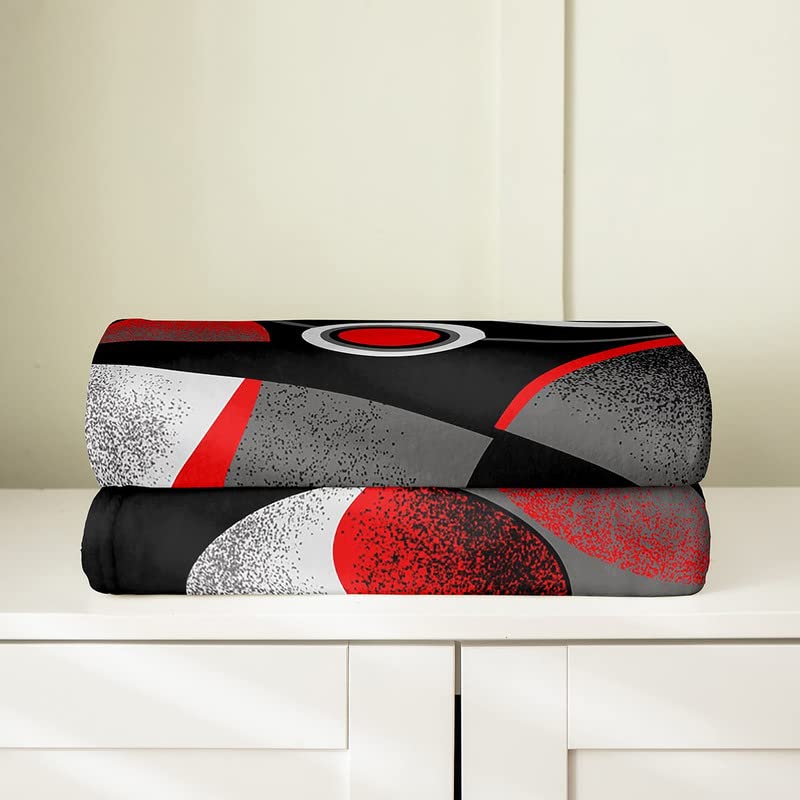 Geometric Flannel Fleece Throw Blanket Kids,Geometry Circle