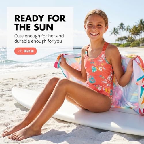 Image of Kanu Surf Girls' Reese UPF 50 Beach Sport Criss-Cross One Piece Swimsuit