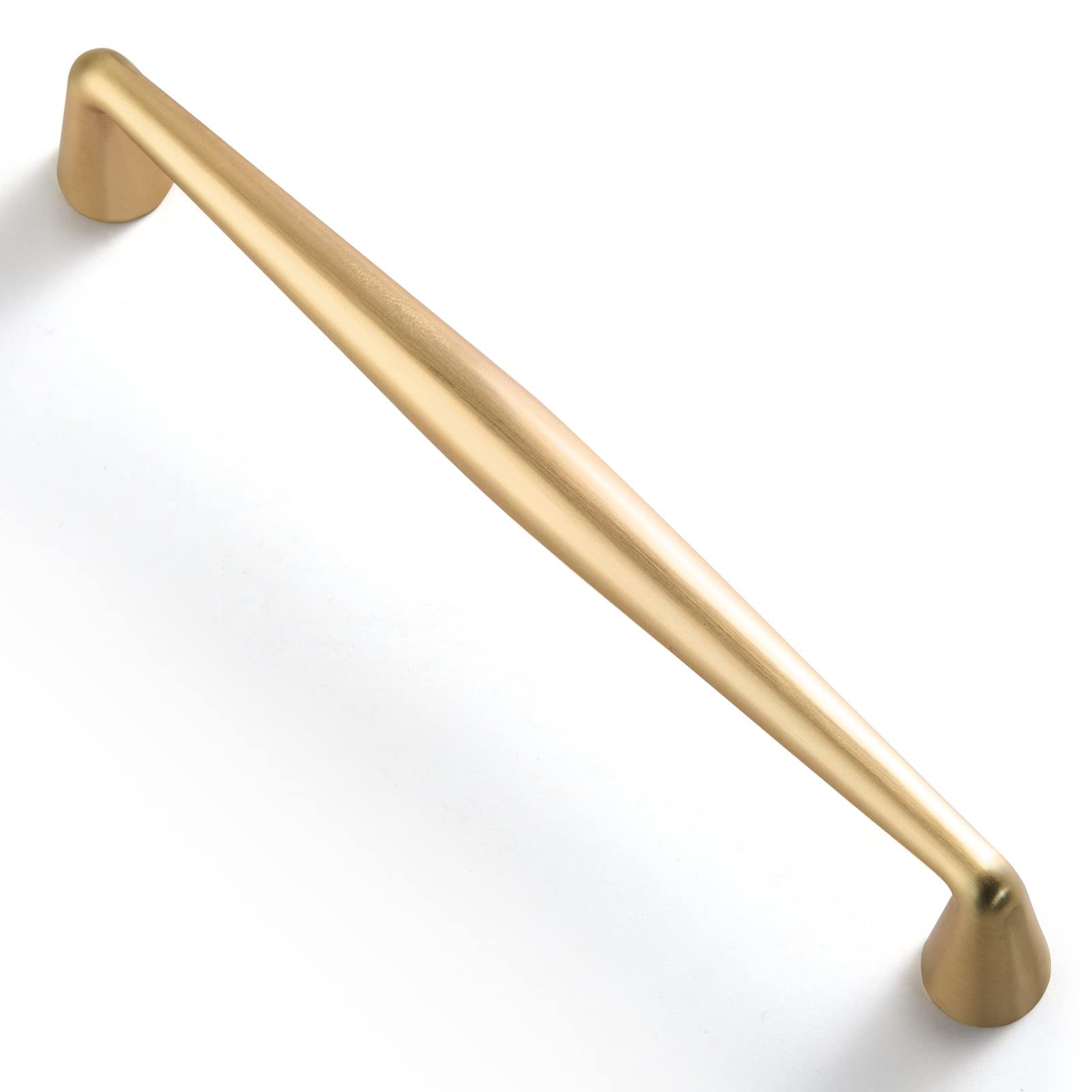 Goo-Ki Brushed Brass Zinc Alloy Cabinet Handles - 5.03''( 128mm ) Hole Center Affordable Luxury Cabinet Pull Hardware for Bedroom, Kitchen, 6 Packâ€¦