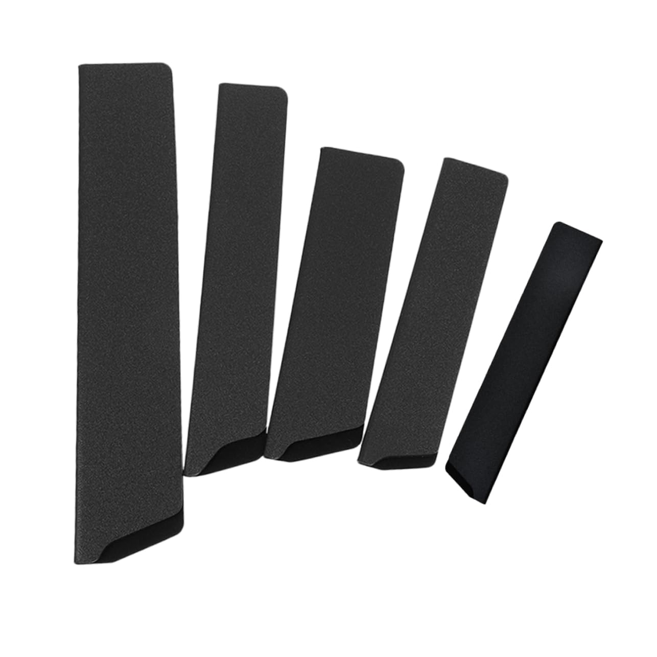 DECHOUS 5pcs Knife Protector Sleeve Abrasion Resistant Cutter Covers for Kitchen Knives Versatile for Chef Fillet and Soft Flocking Lining Compact Design for Easy Storage