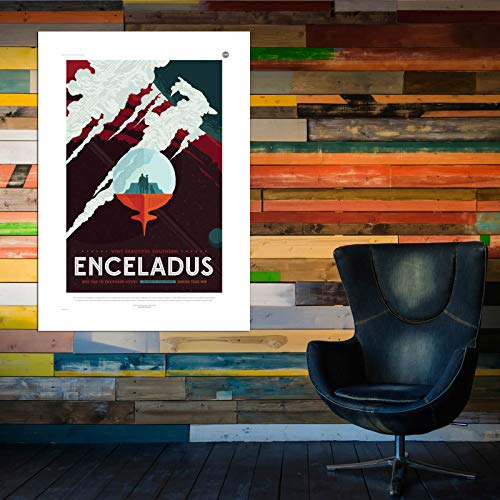 Impression d'art encadrée Enceladus NASA Space Tourism Spiffing Prints Extra Large - 6