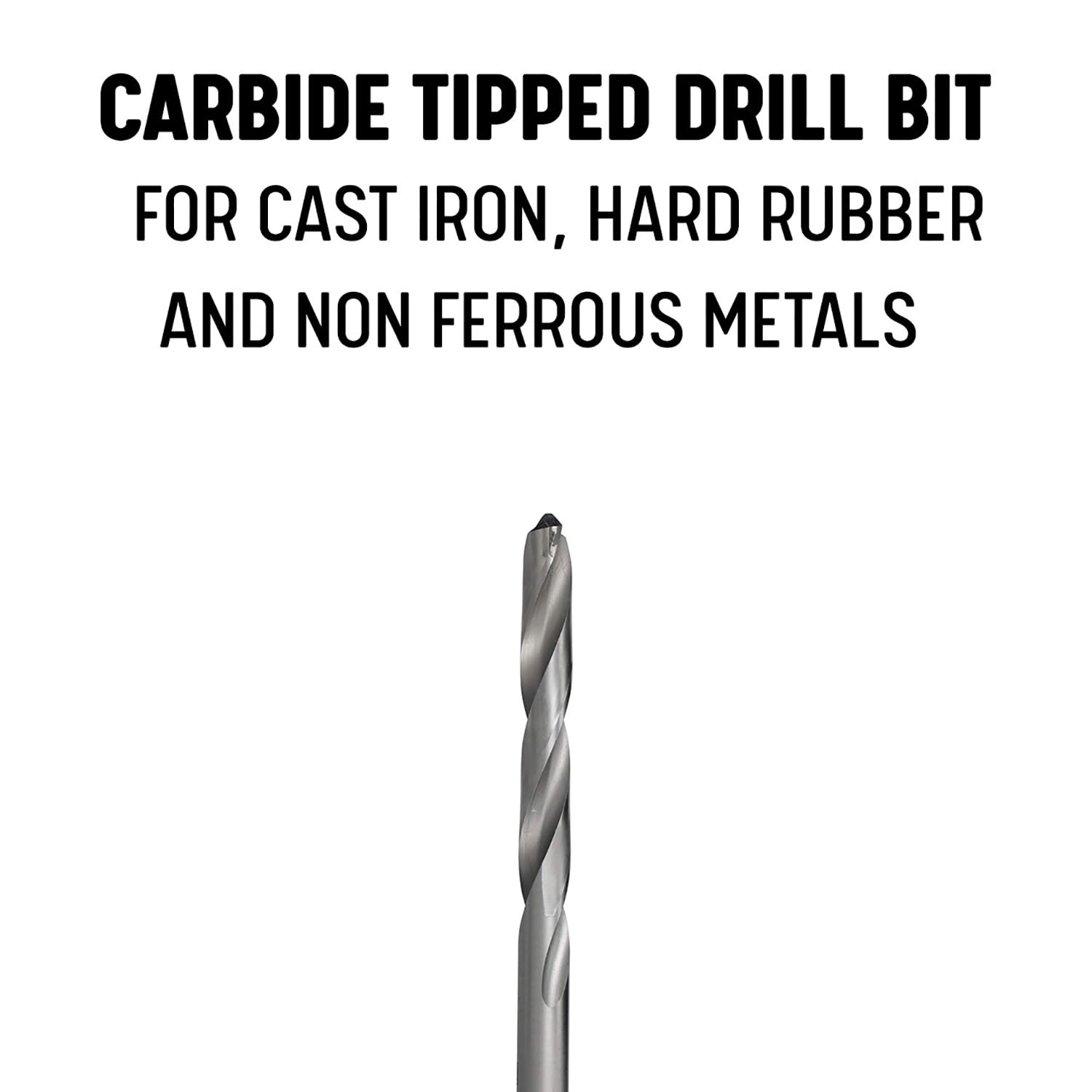 Drill America DWDTSCT7/8 3MT broca de vástago cónico con punta de carburo, 7/8"
