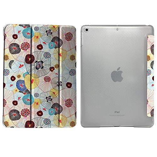 Image of DuraSafe Cases for iPad 9.7 Inch 5th 6th Air 1st Air 2nd Gen [iPad 5 6 Air 1 Air 2 ] A1893 A1954 A1822 A1566 MD785HN /A MD788HN /A MD786HN /A MD789HN /A Printed Sleek Design Flip Case - Yarn Flowers