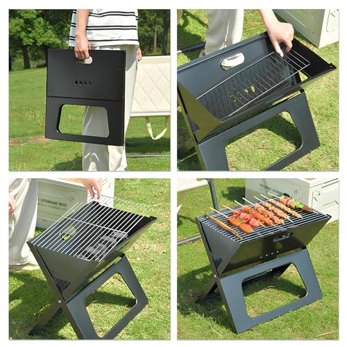 Parrilla portátil Chal – Solut de cocina plegable para camping y barbacoas en el patio trasero – Ligero y fácil de usar, perfecto para aventuras al aire libre