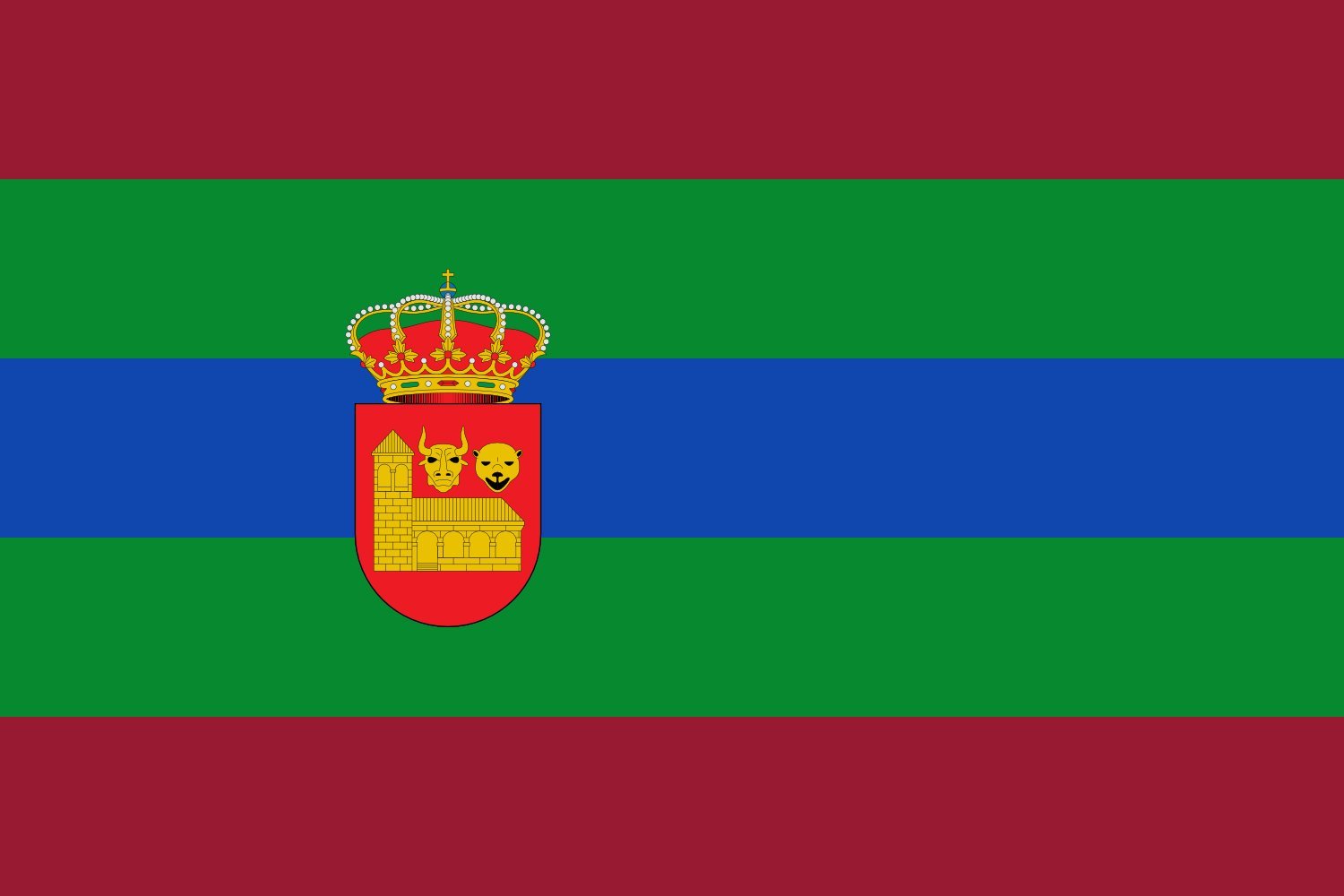 Drapeau Villamanín León grand format pour mât extérieur et décoration espagnole