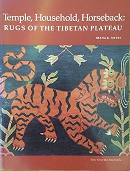 Paperback Temple, household, horseback: Rugs of the Tibetan plateau Book