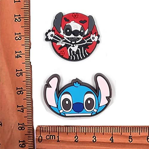 Shoe Charms for Pokemon/Stitch/Toy Story, Cartoon Shoe Charms Cool Shoe Charms Set with Different Pattern for Croc Clog Sandals Bracelet Wristband Decoration for Kids Boys Girls