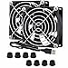 WINSINN DC 80mm USB Fan 5V 8025 Dual Ball Bearing Brushless Cooling 80mmx25mm 2PIN (Pack of 2Pcs)
