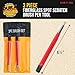 Dura-Gold Fiberglass Spot Scratch Brush Pen Tool, Pack of 3 - Clean, Sand, Scuff Surfaces, Remove Rust & Corrosion, Prep Sanding Auto Paint Scratches for Painting - Polish Metals, Cleaning Electronics