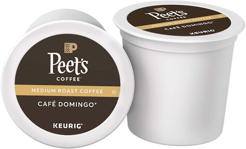Peet's CoffeeCafe Domingo Medium Roast Coffee K-Cup Coffee Pods (16 Count)