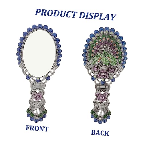 Miroir à main décoratif en métal MAGICLULU, le cadeau rétro parfait