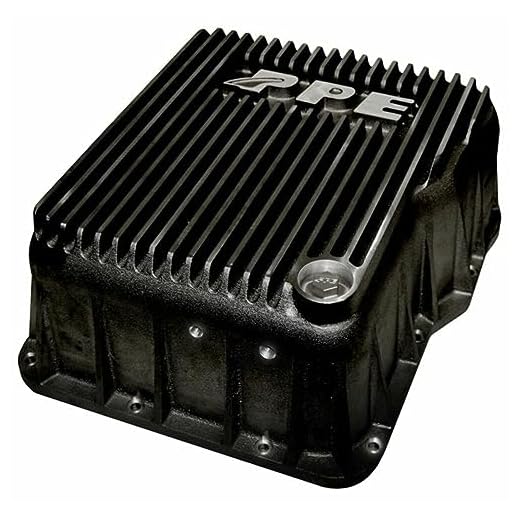 PPE Heavy-Duty Deep Aluminum Allison Transmission Pan (Black) 128051020 Compatible with 2001-2019 Chevy/GMC 6.6L Duramax Diesel