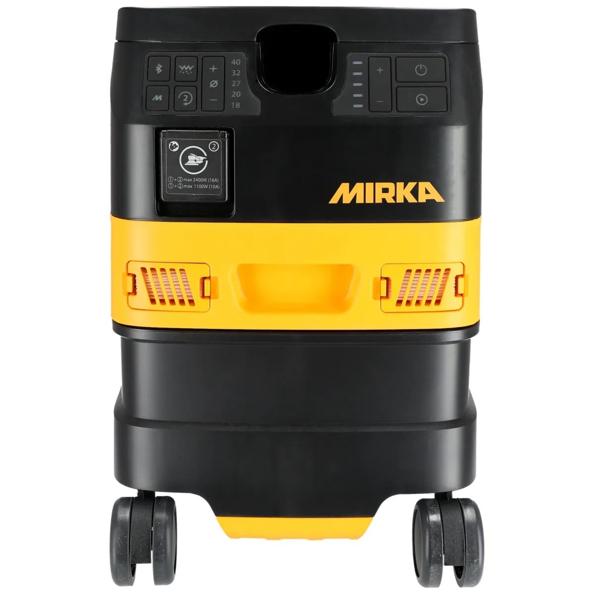 Mirka DEXOS 1217 M AFC/Aspirateur Industriel Classe M/Aspirateur Eau et poussière 17 l/Nettoyage Automatique du Filtre/Tuyau de 4 m et Manchon