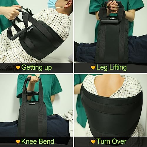 image for UKBOO 50inch Padded Bed Transfer Nursing Sling for Patient-Transfer Sl