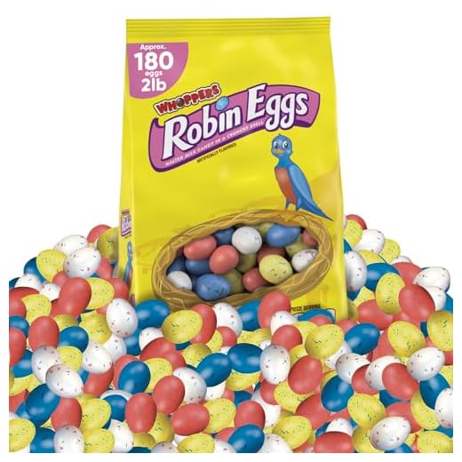 WHOPPERS Robin Eggs Malted Milk Candy, 32oz Bag Easter Candy Treats Bulk (2 Pound Bulk)