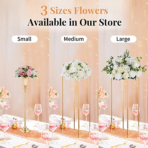 Nuptio Flower Balls For Wedding Centerpieces - 6 Pcs 9.5 Inch Diameter Fake Flower Ball Arrangement Bouquet Party Centerpieces For Tables - Dusty Rose Bouquet Centerpiece Flowers For Wedding Table #TOP5