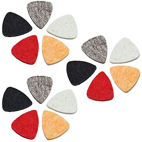 MINGZE Lot de 15 médiators en feutre, légers en feutre pour guitare acoustique basse électrique ukulélé médium lourd… - Les Beatles, Paul McCartney, John Lennon, RIngo Starr, George Harrison MINGZE Lot de 15 médiators en feutre, légers en feutre pour guitare acoustique basse électrique ukulélé médium lourd…