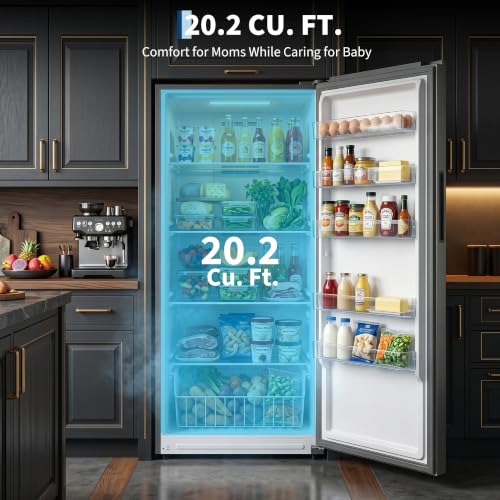Image of Garvee 20.2 Cu.Ft Upright Freezer, Single Door Stand Up Freezer
