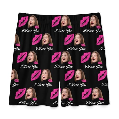 Personalized Face Pajama Shorts Custom Pajama Pants With Photo Gift For Boyfriend Husband Valentine'S Day Xmas3