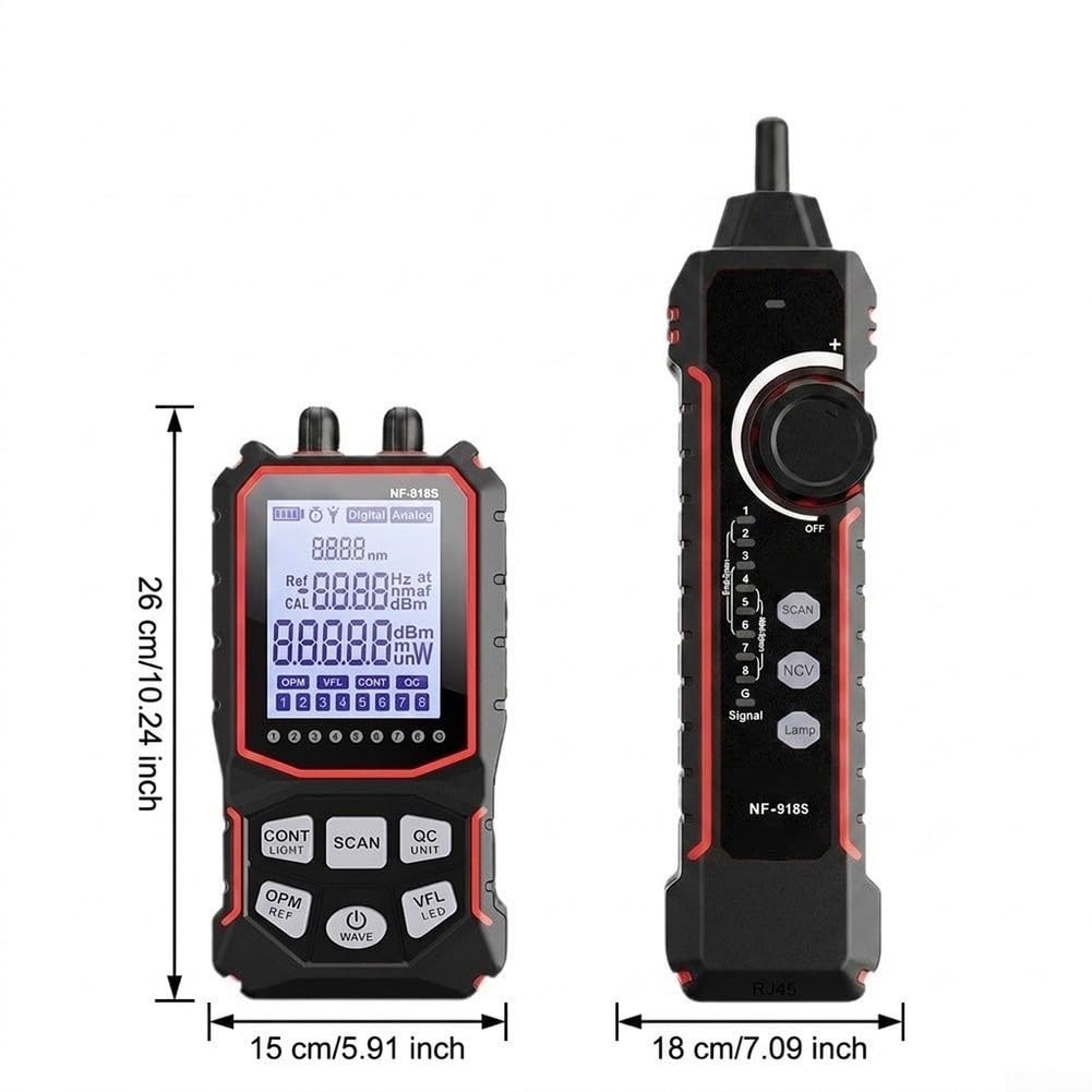 Glasfaser Tester mit für vfl Rotlichtstift und Power Meter Glasfaser