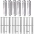 Hiorucet Grill Grates Replacement Parts for Nexgrill 720-0896B, 720-0896, 720-0898, 720-0896E, 730-0896, 720-0896C, Grid Cooking Grates, Heat Plate Tent Shield Flame Tamers for Nexgrill 6 Burner.