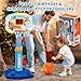 Toddler Basketball Hoop Indoor for Age 1 2 3, Adjustable Kids Basketball Hoops with Light Sound, Mini Basketball Hoop with 3 Balls, Birthday Christmas Sport Toys Gift for Baby 12-18 Months