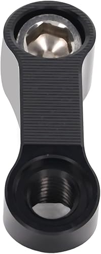 Miniatura 8 de Aramox 1 par de adaptadores de montaje de espejo de motocicleta de 0.394 in/0.39 pulgadas, adaptador de señal de giro, kit de pernos de montaje de