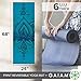 Gaiam Yoga Mat Premium Print Reversible Extra Thick Non Slip Exercise & Fitness Mat for All Types of Yoga, Pilates & Floor Workouts, Reflection, 6mm